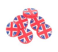 ULTECHNOVO 6 Pezzi Smorzatori Vibrazione per Racchetta da Tennis in Silicone con Bandiera Nazionale Ammortizzatori Leggeri e Compatti per Ridurre Vibrazioni e Stabilizzare Il Colpo 6 Pezzi