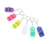 ULTECHNOVO 6 pezzi Supporti Cellulari Compatti in Silicone con Portachiavi Mini Supporto Telefono Leggero Stand Cellulare Resistente per Ufficio Casa e Viaggi