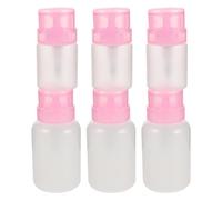 ULTECHNOVO 6pezzi Flacone Comprimibile Pompa per Smalto Contenitore Vuoto per Struccante in Plastica e Dispenser Pressione per Casa e Salone