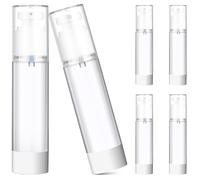 ULTECHNOVO 6pezzi Flaconi Spray Per Viaggio Ricaricabili Contenitori Per Lozione Trasparenti Piccoli Flaconi Pompa Airless Per Cosmetici e Articoli Da Toeletta