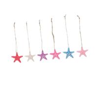 ULTECHNOVO 7sets Decorazione Stella Marina Ciondolo Forma Stelle Decorazioni Sospese Tema Stelle Simulate Oggetti Scena per