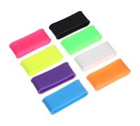 ULTECHNOVO 8 Anelli Antiscivolo per Racchetta in Silicone Impugnature Leggere e Elastiche per Tennis e Badminton Protezione Overgrip Professionale per Manico Racchetta Set Multifunzione