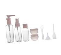 ULTECHNOVO 8 pezzi Bottiglie da Viaggio per Cosmetici Spray Riutilizzabili per Lozione Crema Shampoo con Contagocce e Imbuto Contenitori Leggeri e Resistenti per Trucco e Cura Personale