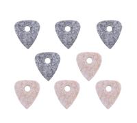 ULTECHNOVO 8 Pezzi Plettro per Ukulele in Feltro Beige Buona Resistenza e Difficile da Rompere, Accessorio Sostitutivo per Strumenti a Quattro Corde