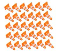 ULTECHNOVO 80pezzi Mini Coni Stradali in Plastica Coni da Costruzione Segnali Stradali per Giochi Interni Ed Esterni Oggetti di Scena per di Sabbia