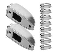 ULTECHNOVO Accessori per Batteria 10 Pezzi Tiranti Metallici per Tom e Rullante Blocchetti in Metallo, Ganci Regolabili, Compatibili Vari Modelli, per Musicisti in Studio e Live