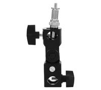 ULTECHNOVO Adattatore Hot Shoe Mount per Flash Supporto Ombrello Nero in Abs e Metallo, Design Compatto per Diffusione Luce Uniforme, per Fotografia Outdoor e Viaggi