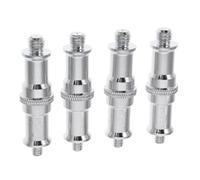 ULTECHNOVO Adattatore Vite Convertitore da 1/4 a 3/8 in Acciaio Inox Set 4 Pezzi per Supporto Luce e Slitta Freddo Compatto Leggero per Viaggi Vlog e Interviste