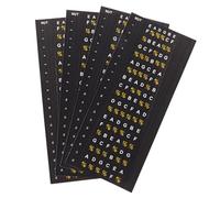 ULTECHNOVO Adesivi per Tastiera di Chitarra 4 Pezzi Decalcomanie per Note e Accordi per Chitarra Elettrica e Acustica Guida per le Dita per Principianti e Esercizi di Scale