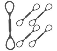 ULTECHNOVO Anello di Arresto per Tromba in Silicone Nero, Accessorio Leggero e Facile da Usare, 5 Pezzi la Regolazione del Tubo