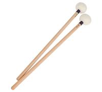 ULTECHNOVO Bacchette per Timpani e Batteria Manico in Legno e Testa in Feltro 2 Pezzi per Strumenti a Percussione in Studio e Palco