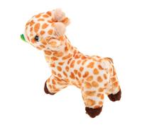 ULTECHNOVO Bambola Magnetica sulla Spalla Giraffa su Spalla proposito Giocattolo in Piedi Spalla da Giraffa Accessorio per Spalla Magnetica Prop di Costume Peluche Marrone Chiaro