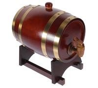 ULTECHNOVO Barile con Rubinetto e Base Stabile Dispenser Vintage per Vino e Whiskey Decorazione per Bar e Casa