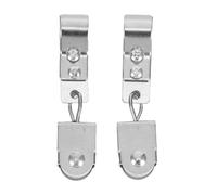 ULTECHNOVO Blocco Puleggia Singola Piccolo Cuscinetto a Rulli in Nylon e Struttura in Ferro Set da 2 Pezzi per Sollevamento Carichi Sospesi e Controllo Ombreggiatura in Serra Puleggia Fune