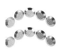 ULTECHNOVO Borchie Tattili in Acciaio Inox 10 Pezzi, Indicatori per Non Vedenti, Antiscivolo e Resistenti alla Corrosione per Marciapiedi e Spazi Pubblici