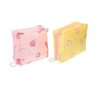 ULTECHNOVO Borsa Porta Assorbenti Igienici 2 Pezzi in Poliestere Cerniera Pratica e Design Chic, Busta per Assorbenti per Uso Indoor e Shopping