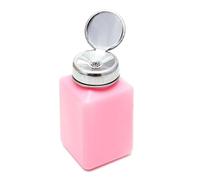 ULTECHNOVO Bottiglia Spremi Alcol 200ml Rosa in Plastico Tappo Metallico e Pompa, Indipendente Dall’umidità, per Uso Medico ed Elettronico