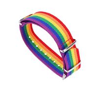 ULTECHNOVO Bracciale Donna Colorato in Nailon Design Arcobaleno Unico, Creativo ed Elegante, per Compleanni e Pubblicità, Gioiello Intrecciato alla Moda per Donne