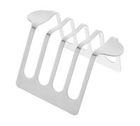 ULTECHNOVO Brindisi Del Pane Organizzatore Toast Griglia Porta Toast Porta Pane Per Tramezzini Scaffale Da Cucina Supporto Per Bancarella Del Pane Portapane Silver Acciaio Inossidabile