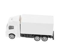 ULTECHNOVO Camion Vintage Metallo Bianco Decorazione da Simulazione Camion per Camera e Auto Statuina Miniatura e