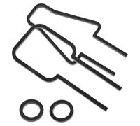 ULTECHNOVO Cartelli per Bagni Uomo e Donna 3d in Acrilico Nero Autoadesivi, Segnaletica Resistente per Porte Bagno Ufficio e Attività Commerciali, Set da 2 Targhe per Wc Facili da Pulire