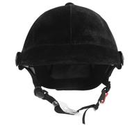 ULTECHNOVO Caschetto da equitazione bambina per, casco di sicurezza equestre con cinturino regolabile, nero, polipropilene, 55-60 cm, sport all'aperto