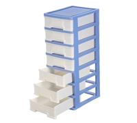 ULTECHNOVO Cassettiera in Plastica 7 Cassetti Portaoggetti, Organizer per Scrivania Compatto e Capiente, Mobiletto per Ufficio e Soggiorno, per Cancelleria, Trucco e Articoli Artigianali