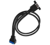 ULTECHNOVO Cavo Adattatore USB 3.0 19 Pin in Rame e PVC, Doppia Porta | Schede Madri Desktop e Pannello Frontale PC, Fissaggio a Viti, Gestione Ordinata dei Cavi