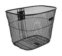 ULTECHNOVO Cestino da Manubrio per Bicicletta in Metallo Sgancio Rapido, Struttura Resistente e Capiente, per Bici da Città e Trasporto Oggetti Vari