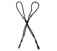 ULTECHNOVO Cinghia Elastica Regolabile per Guanti da Sci in Poliestere Nera, Resistente e Flessibile, per Sport Invernali All'aperto e Snowboard