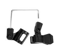ULTECHNOVO Clip per Microfono Portatile Nero in Abs e Ferro, Supporto Pratico per Sax e Microfono, Set da 1, per Strumenti Musicali e Performance