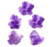 ULTECHNOVO Cluster di Cristalli di Ametista Naturale 20-35mm, Blocchi Grezzi Decorativi da 300g per Arredamento e Diffusore di Oli Essenziali, Pietre Naturali per Progetti Creativi e Spazi