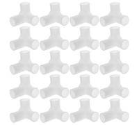 ULTECHNOVO Connettore a 3 Vie per Asta Armadio 16Mm in Plastica Giunto a T Rapido per Mobili Guardaroba Set 50 Pezzi per Organizer Abiti e Scaffali Resistenti All’Umidità