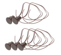 ULTECHNOVO Contatto Magnetico Per Allarme Porta e Finestra, Set Da 5 Pezzi, Plastica Resistente, Segnale Nc Per Impianto Antifurto Casa e Ufficio, Facile Installazione, Nero