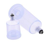 ULTECHNOVO Contenitori per Vernice Spray per Aerografo 2 Pezzi in Plastica Riutilizzabili da 40ml e 20ml, Versatili e Sostituibili per Progetti di Pittura
