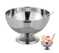 ULTECHNOVO Coppette Da Dessert In Acciaio Inox - Ciotole Per Gelato - Mini Coppette Rotonde Con Piedini Per Snack Yogurt Caramelle Per Insalata Frutta Snack Budino Festa Di Natale 4 3 X 4 3