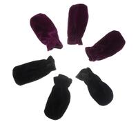 ULTECHNOVO Coppia di Copri Pedali per Pianoforte in Pile Nero Design Elastico, Resistenti allo Sporco, Protezione per Pedali del Pianoforte