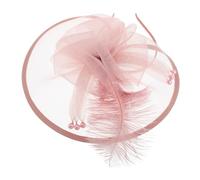 ULTECHNOVO Copricapo Fascinator Accessorio per Capelli da Donna per Banchetti e Festa del Tè Ornamento Abbellimenti di Perle Finte Versatile e Confortevole per Eventi