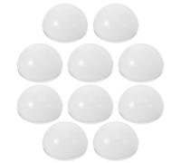 ULTECHNOVO Coprilampada LED 48mm a Mezzo Globo Trasparente per Lampada da Toeletta, Paralume per Specchio da Trucco, Set da 10 Pezzi, Distribuzione Luce Uniforme per Bagno e Make-up