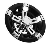 ULTECHNOVO Coprimozzo Plastico e Lega Centrale per Golf Cart, Copriruota da 10 Pollici Rotondo, Decorativo, AntiGraffio e Antisporco, per Ruote e Mozzi di Golf Cart, Uso Outdoor