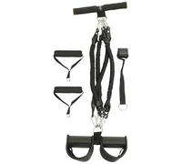 ULTECHNOVO Corda Elastica per Esercizi Pedale Multifunzione per Fitness Nero in Pte e Schiuma per Modellamento Corpo e Allenamento Spalle Indoor