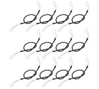 ULTECHNOVO Cordino Portapenne Retrattile Elastico Nero 23 Cm Molla Anti-smarrimento, Set da 25 Pezzi per Penna Stilo Touchscreen, Accessorio Portatile per Ufficio, Scuola e Viaggi