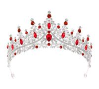 ULTECHNOVO Corona per le donne di cristallo principesse diademi strass regina fascia fascia per capelli da sposa compleanno, 16.00X15.50X7.00CM