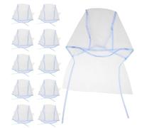 ULTECHNOVO Cuffie per Messa in Evidenza Chioma Blu 12 Pezzi Monouso Parasole Protettivo in Plastica per Salone o Barber Shop Professionale