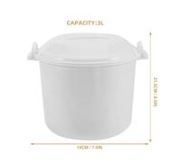ULTECHNOVO Cuociriso Microonde Portatile con Coperchio Pentola Multifunzione per Pasta e Verdure Facile da Pulire e Smontare per Cottura e Riscaldamento Rapido