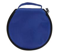 ULTECHNOVO Custodia Porta Cd Auto Cerniera in Pelle Blu, Supporto e Protezione Per 20 Dvd, Portatile Corda Sospesa Per Viaggi e Salvaspazio