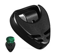ULTECHNOVO Custodia Porta Plettri per Chitarra Adesiva Nera Interno a Molla, Organizer per Plettri Chitarra Elettrica e Acustica, Accessorio Durevole per Strumenti a Corda