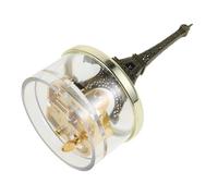 ULTECHNOVO da Torre Eiffel in Metallo con Meccanismo Carica Manuale Scatola Musicale Vintage Piccola Castle in The Sky con Meccanismo Placcato Oro Decorazione e Regalo