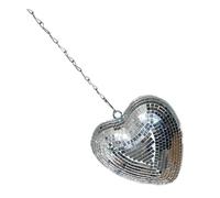 ULTECHNOVO Decorazione in a Forma di Cuore da Discoteca Lampada da Discoteca Palla da Discoteca Appesa Insegna al Neon Luci a Sfera da Discoteca Sfera Riflettente Arredamento Bicchiere