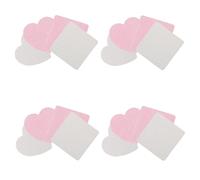 ULTECHNOVO Dischetti Detergenti per Colla Extension Ciglia a Forma di Cuore e Quadrato Salviette Monouso in Cotone senza Lanugine Set da 4 Confezioni per Saloni di Bellezza e Uso Domestico